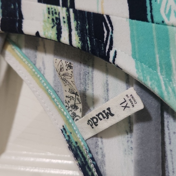 Mudd Green and White Sleeveless Sundress, XL - Picture 2 of 7